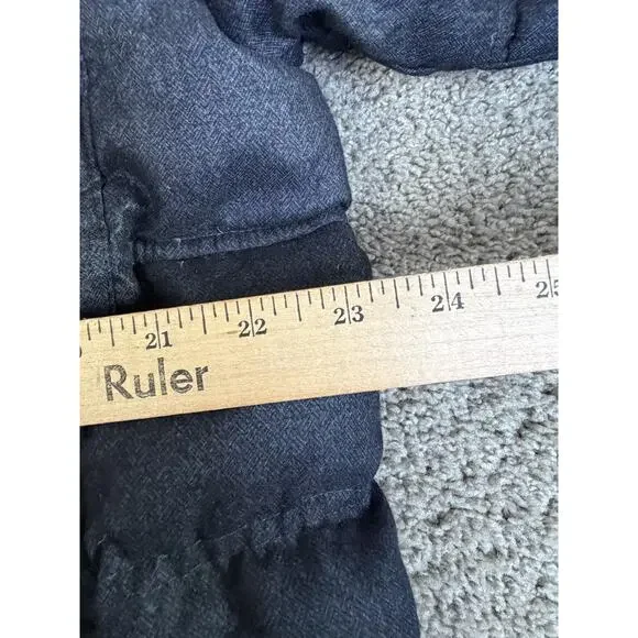 Hawke & Co Jacket Mens L Down Puffer Hooded Insulated Faux Fur Collar Full Zip - Picture 10 of 11